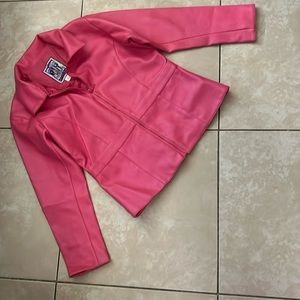 Big chill pink leather jacket